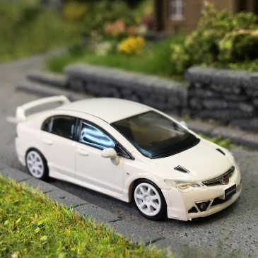 Microcity, Honda Civic FD2, blanc - HERPA 87MC000099 - HO 1/87