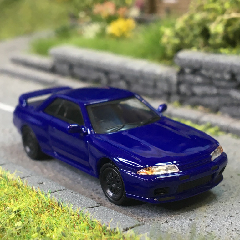 Microcity, Nissan Skyline GTR32, bleu, 1982 - HERPA 87MC000101 - HO 1/87