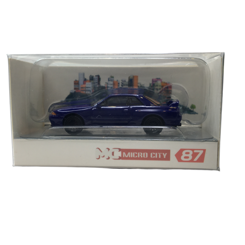 Microcity, Nissan Skyline GTR32, bleu, 1982 - HERPA 87MC000101 - HO 1/87