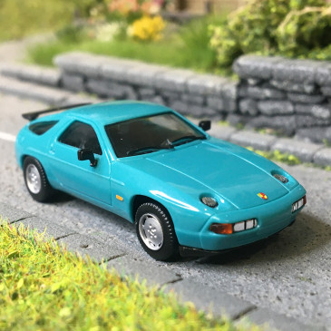 Porsche 928 S4, turquoise - HERPA 023580-002 - HO 1/87