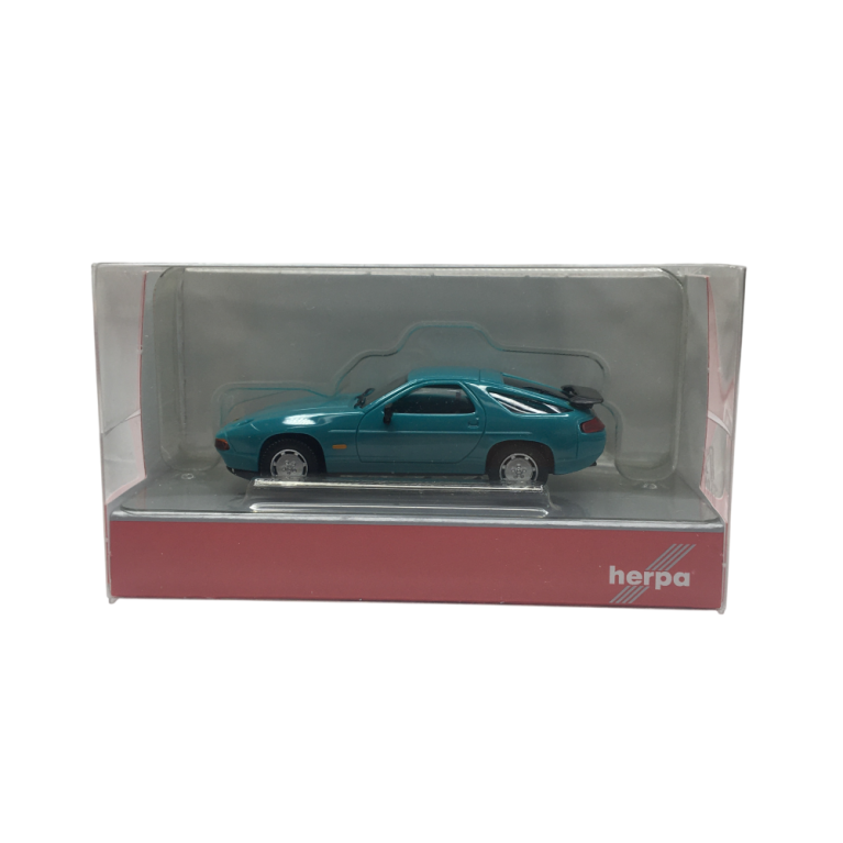 Porsche 928 S4, turquoise - HERPA 023580-002 - HO 1/87