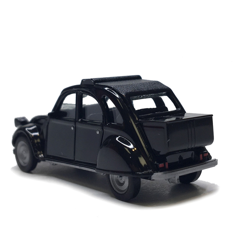 Citroën 2CV, avec queue, noir - HERPA 027632-007 - HO 1/87