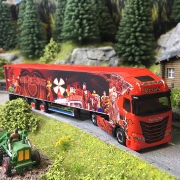 Iveco S-Way, semi-remorque, plancher mobile, Perroti - HERPA 320306 - HO 1/87