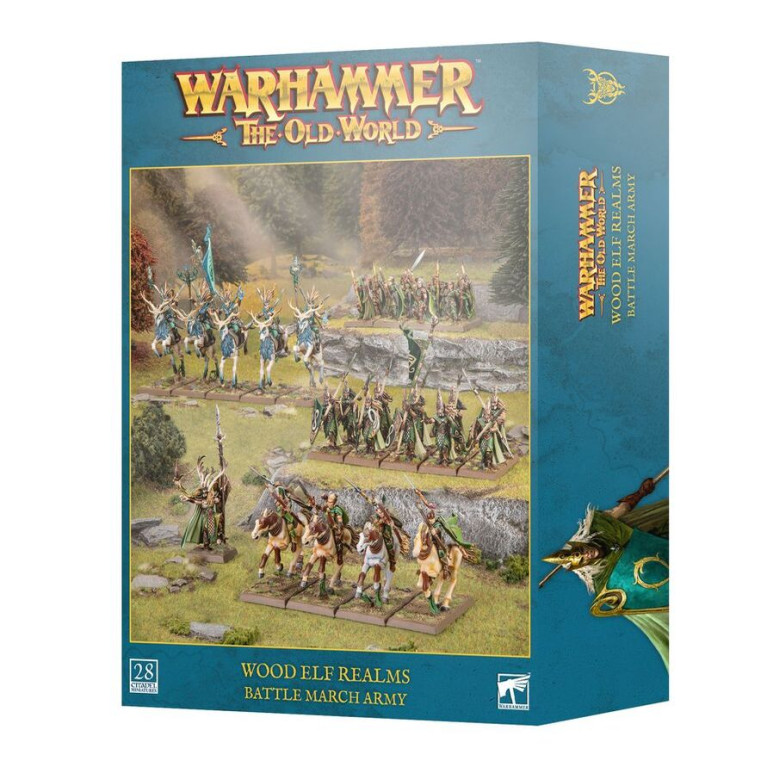 Warhammer The Old World, Royaumes Elfes Sylvains, Armée de colonne de bataille - WARHAMMER 99122704007 13-110