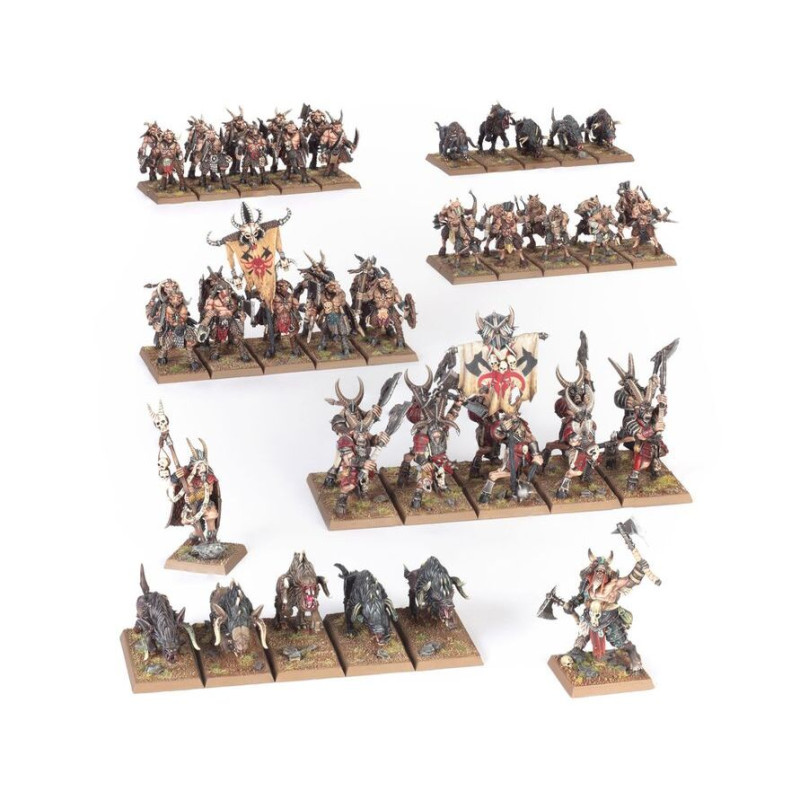 Warhammer The Old World, Braillehardes Hommes-bêtes, Armée de colonne de bataille - WARHAMMER 99122716009 08-112