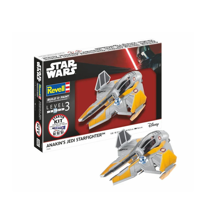 Kit de démarrage, chasseur stellaire d'Anakin, Star Wars - REVELL 73606 - 1/58