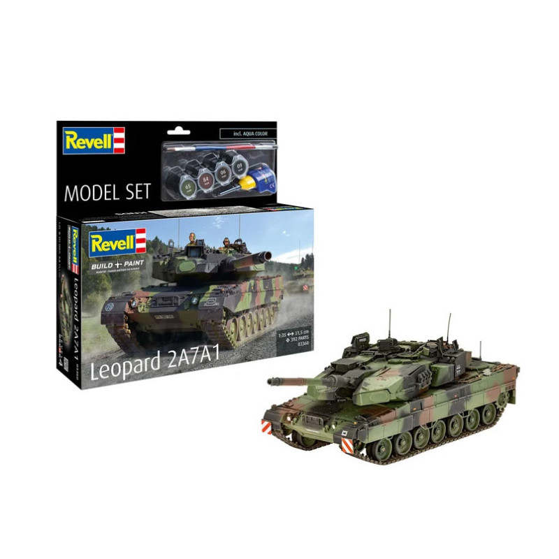 Coffret model set, Leopard 2A7A1 - REVELL 63360 - 1/35