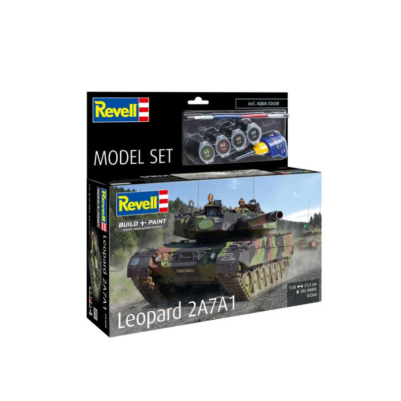 Coffret model set, Leopard 2A7A1 - REVELL 63360 - 1/35