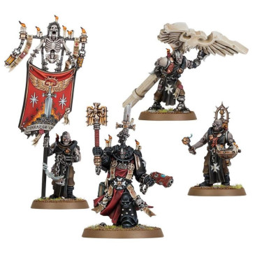 Warhammer 40.000, Black Templars, Chapelain Grimaldus et Suite - WARHAMMER 99120101364 55-44