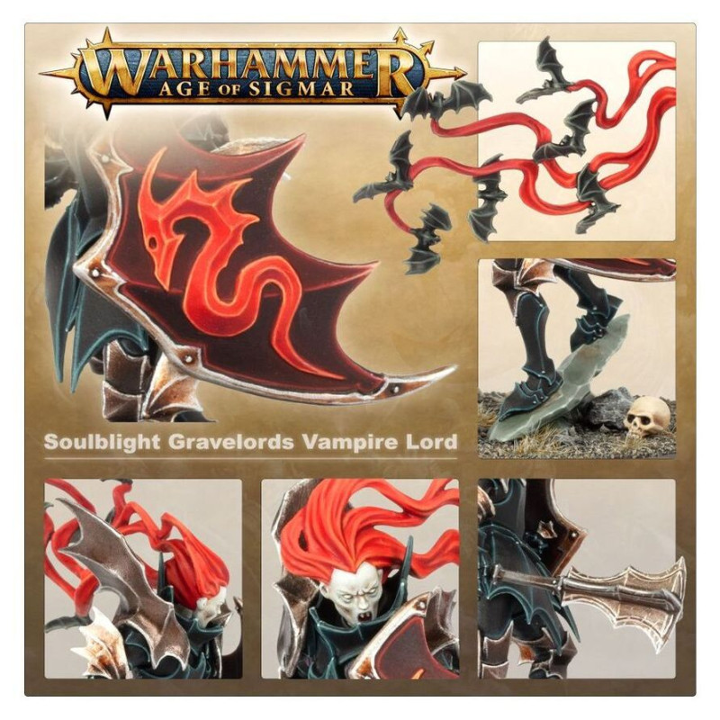 Warhammer Age of Sigmar, Soulblight gravelords, Seigneur Vampire - WARHAMMER 99120207204 91-52