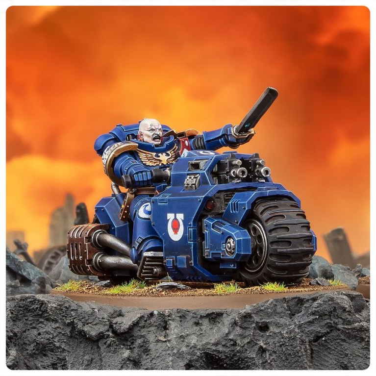 Warhammer 40.000, Space Marines, Escouade Outrider - WARHAMMER 99120101498 48-112