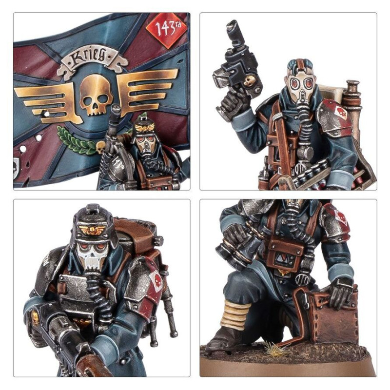 Warhammer 40.000, Astra Militarum, Escouade d'État-major de Krieg - WARHAMMER 99120105127 47-72