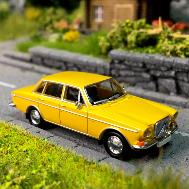 Volvo 164, jaune, 1968 - PCX 871567 - HO 1/87