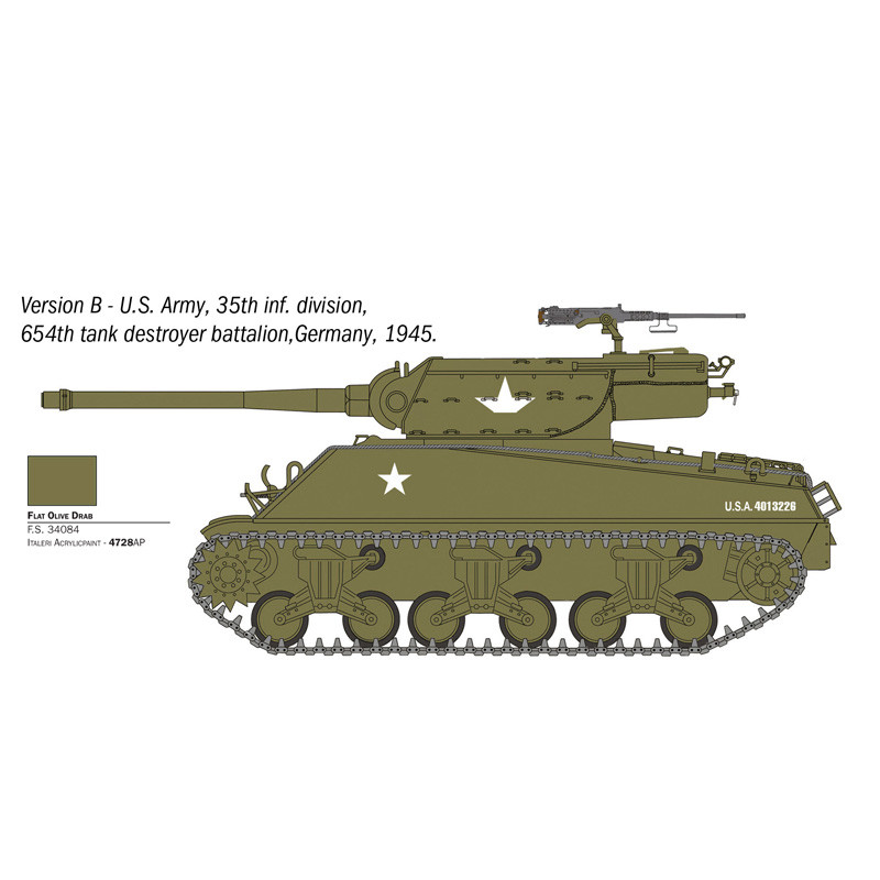 M36B1, 90mm, GMC - ITALERI 96538  - 1/35