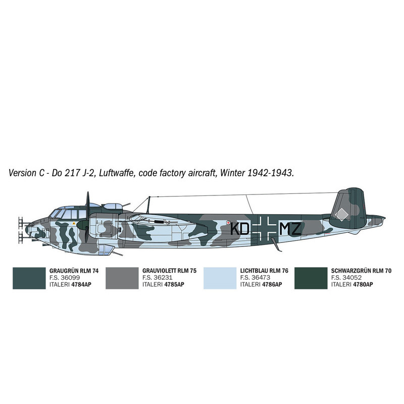 Dornier DO 217 J1/J2, Nachtjäger - ITALERI 91266 - 1/72