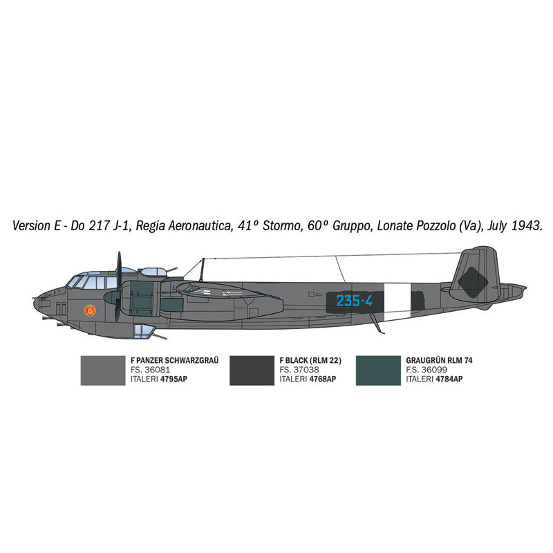 Dornier DO 217 J1/J2, Nachtjäger - ITALERI 91266 - 1/72