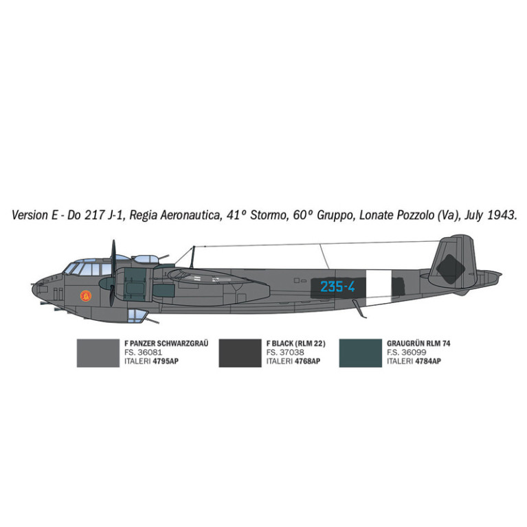 Dornier DO 217 J1/J2, Nachtjäger - ITALERI 91266 - 1/72