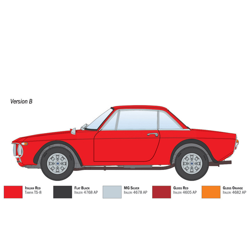 Lancia Fulvia Coupé 1.6HF, Fanalone - ITALERI 3619 - 1/24