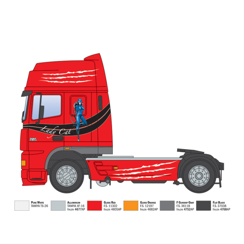 DAF XF 95, Super space cab - ITALERI 93834 - 1/24