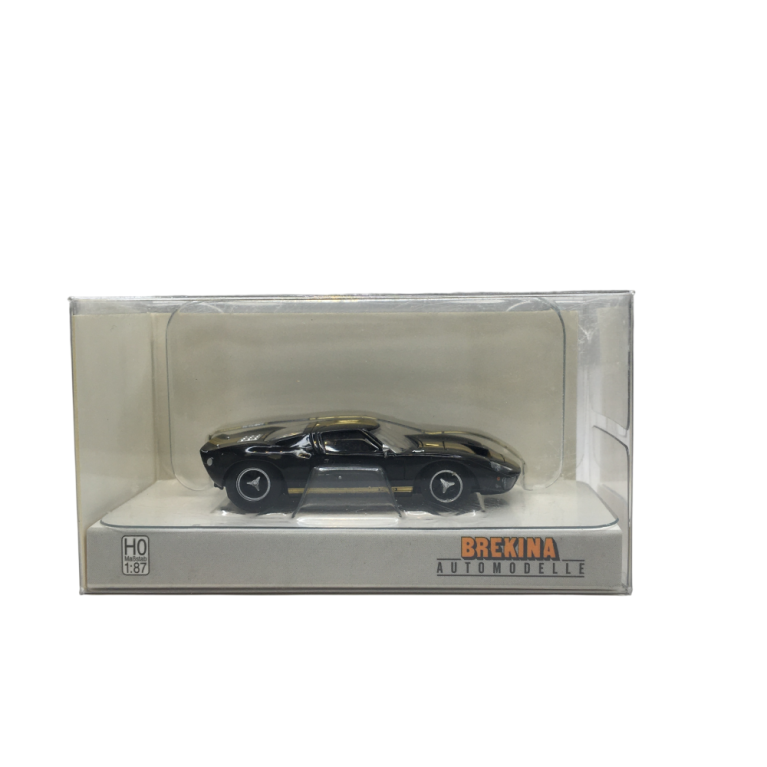Ford GT 40, noir, or, 1966 - BREKINA 18552 - HO 1/87