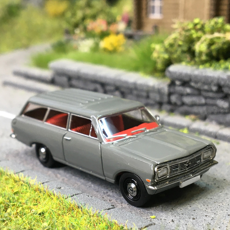 Opel Rekord B Caravan, gris, 1965 - BREKINA 20477 - HO 1/87