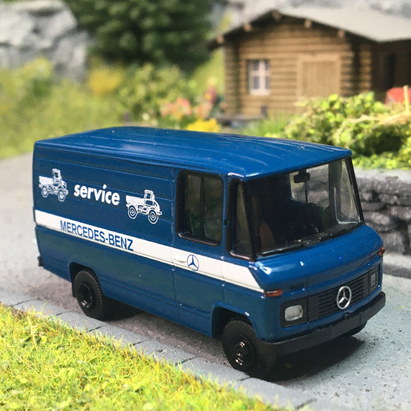 Mercedes Benz L 406D, MB service, 1977 - BREKINA 36870 - HO 1/87