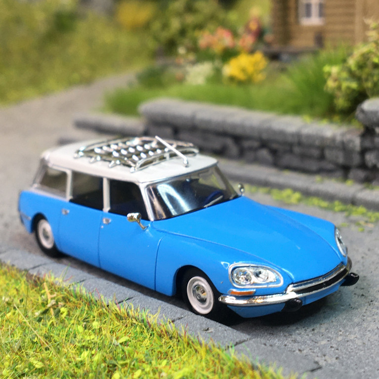 Citroën ID 21, break, bleu, gris, 1968 - SAI 2861 - HO 1/87