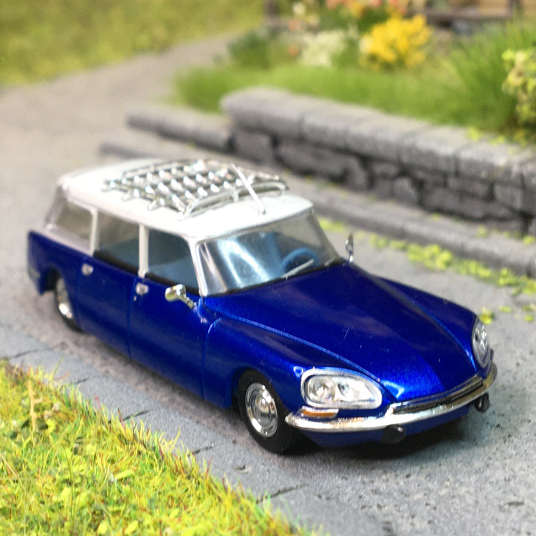 Citroën ID 21, break, bleu, gris, 1968 - SAI 2862 - HO 1/87