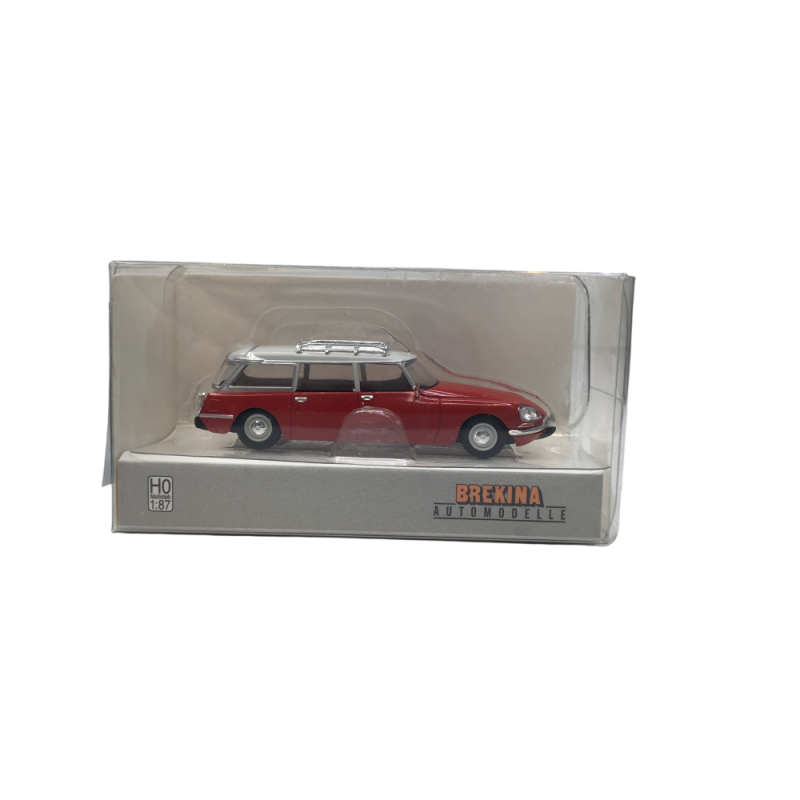 Citroën ID 21, break, rouge, gris, 1968 - SAI 2866 - HO 1/87