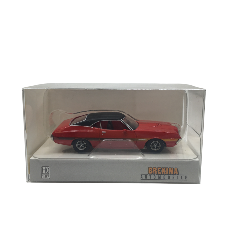Ford Gran Torino, sport coupé, rouge, noir, 1972 - BREKINA 18326 - HO 1/87