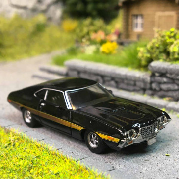 Ford Gran Torino, sport coupé, noir, 1972 - BREKINA 18327 - HO 1/87