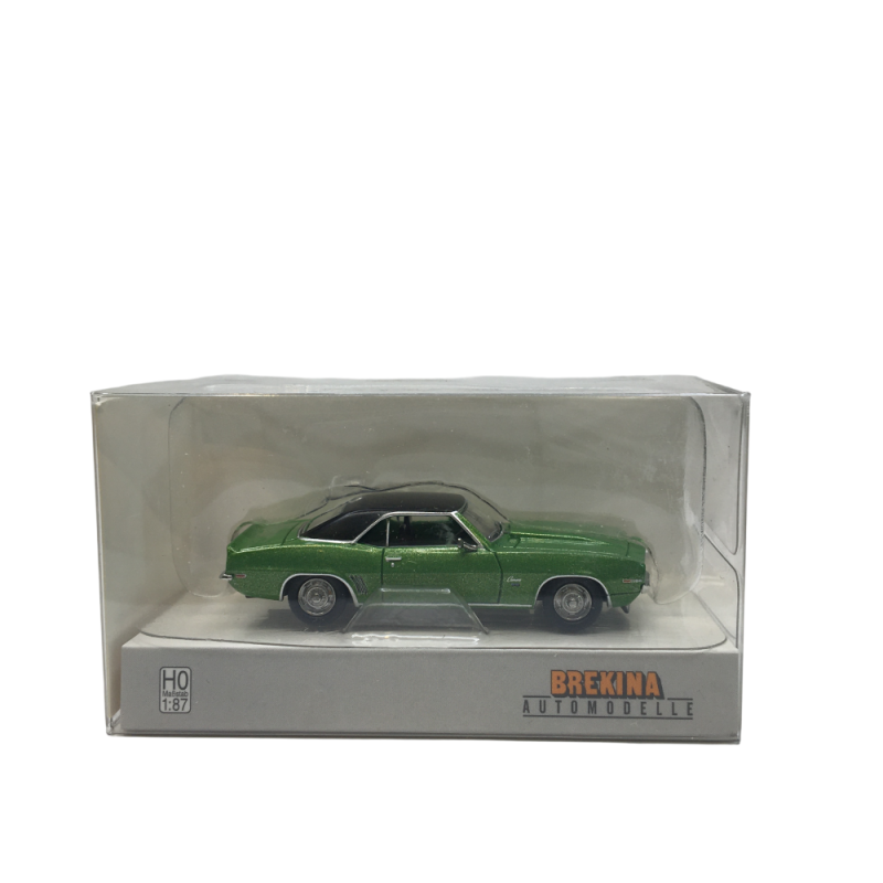 Chevrolet Camaro SS, vert, noir, 1969 - BREKINA 18379 - HO 1/87