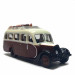 Autocar Citroën U23, marron, blanc, 6 figurines, bagages - SAI 1610 - HO 1/87