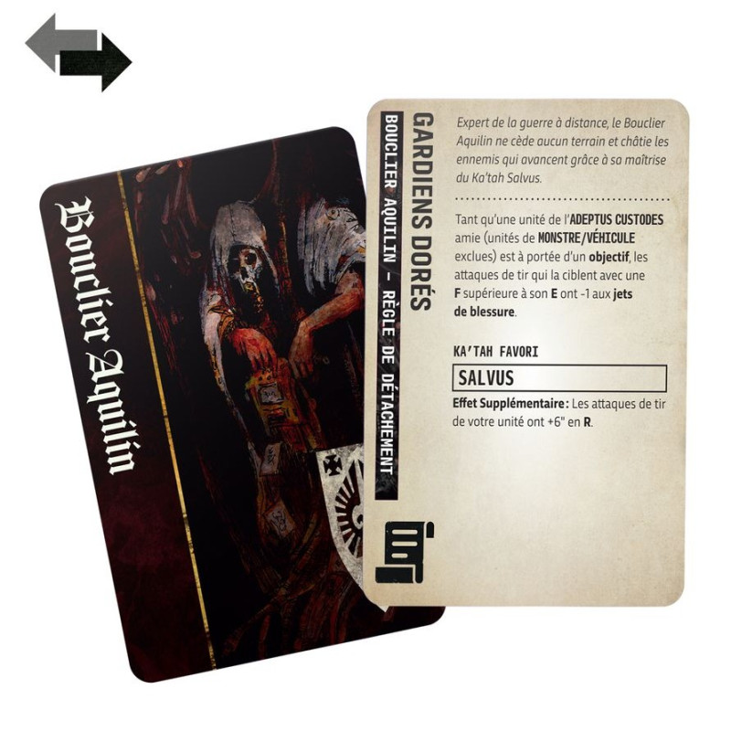 Warhammer 40.000, Pack de Commandement, Adeptus Custodes - WARHAMMER 01050143001 01-15