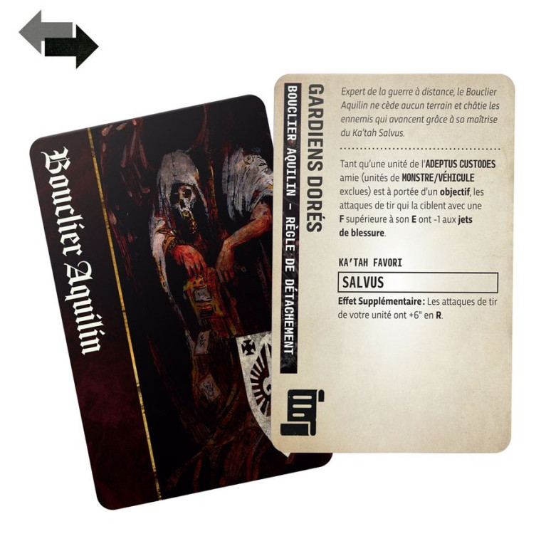 Warhammer 40.000, Pack de Commandement, Adeptus Custodes - WARHAMMER 01050143001 01-15