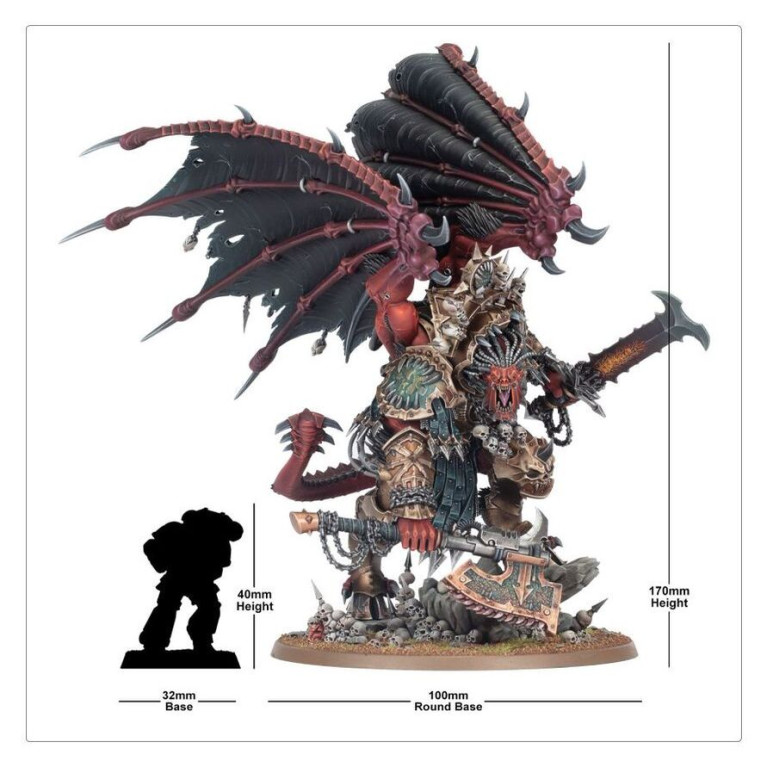 Warhammer 40.000, World Eaters, Angron, Primarque démon de Khorne - WARHAMMER 99120102152 43-28