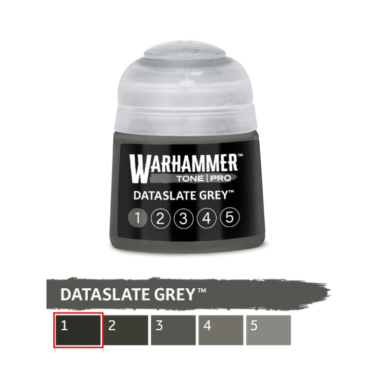 Dataslate Grey 1 - 12ml Tone Pro - WARHAMMER 99189961256 20-101