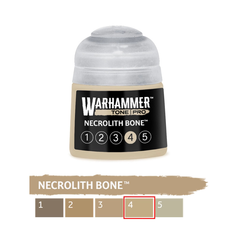 Necrolith Bone 4 - 12ml Tone Pro - WARHAMMER 99189961234 20-054