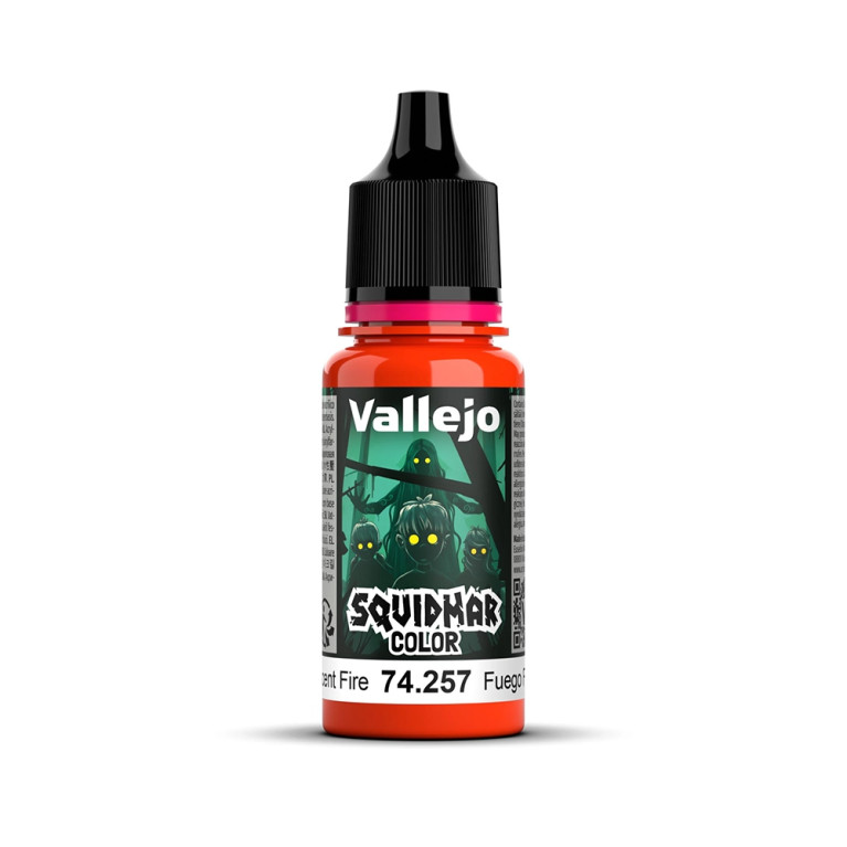 Fire Fluorescent - 18ml Squidmar Color - VALLEJO 74.257
