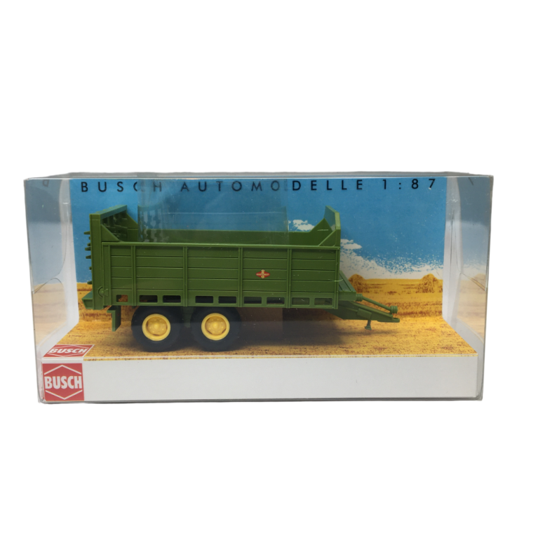 Fortschritt T 088, vert, remorque épandeur de fumier, 1988 - BUSCH 53808 - HO 1/87