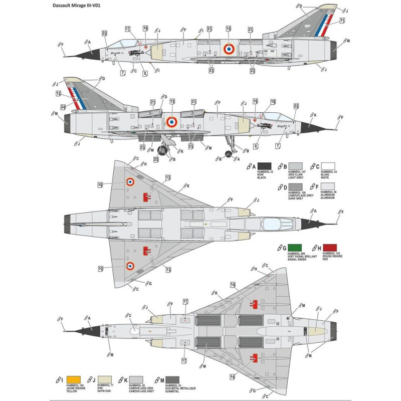 Mirage III V-01 - Modelsvit 72023 - 1/72