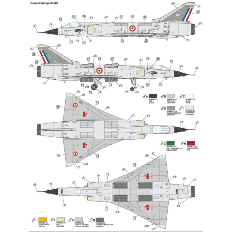 Mirage III V-01 - Modelsvit 72023 - 1/72