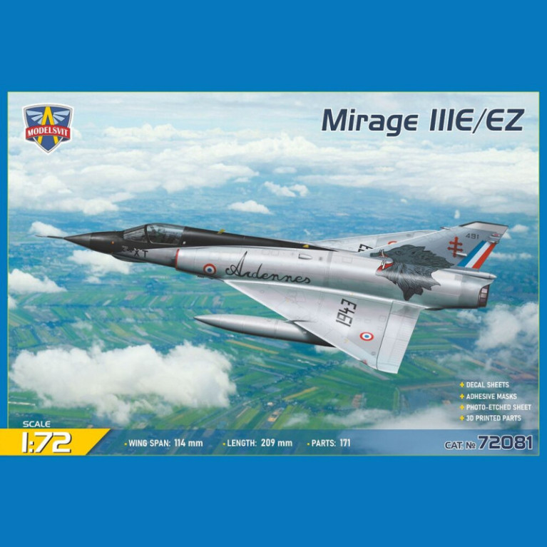 Mirage III E/EZ - Modelsvit 72081 - 1/72