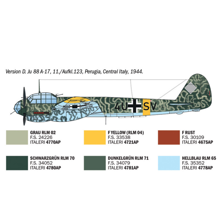 Junkers Ju 88 A-4/17, Torpedo Bomber - ITALERI 1489 - 1/72