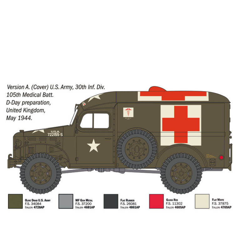 Dodge WC-54, ambulance - ITALERI 90226 - 1/35