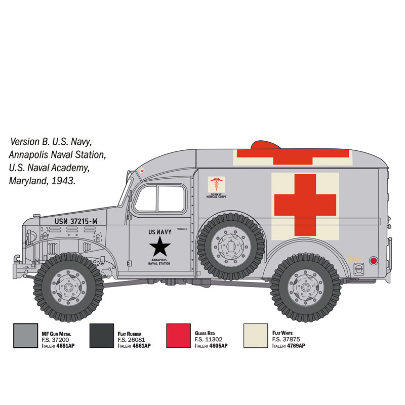 Dodge WC-54, ambulance - ITALERI 90226 - 1/35