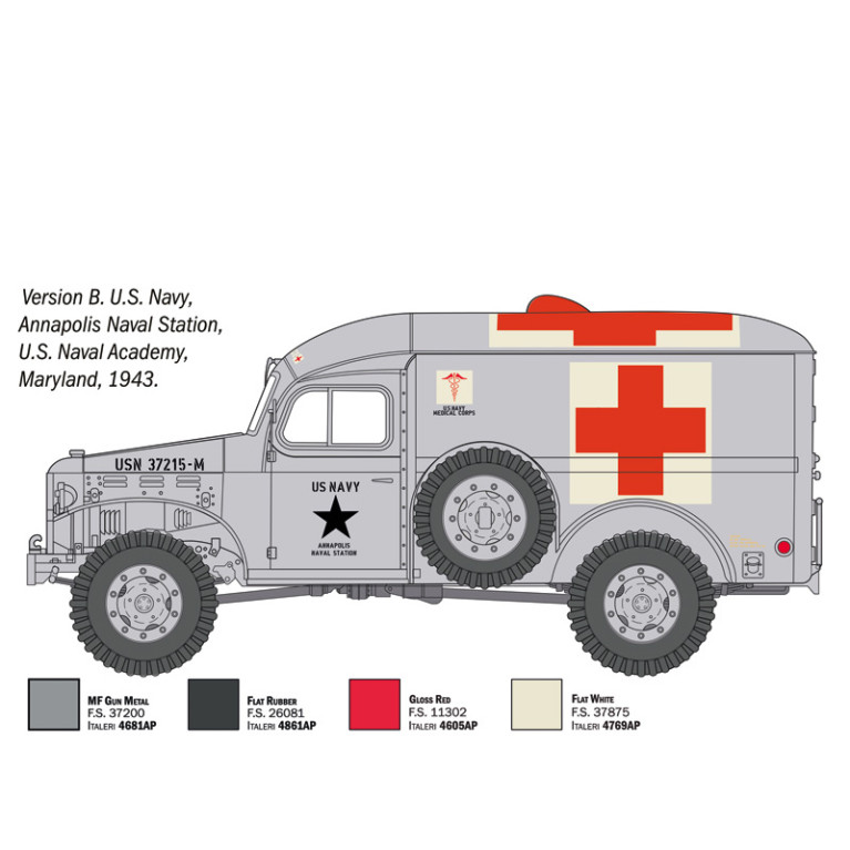 Dodge WC-54, ambulance - ITALERI 90226 - 1/35