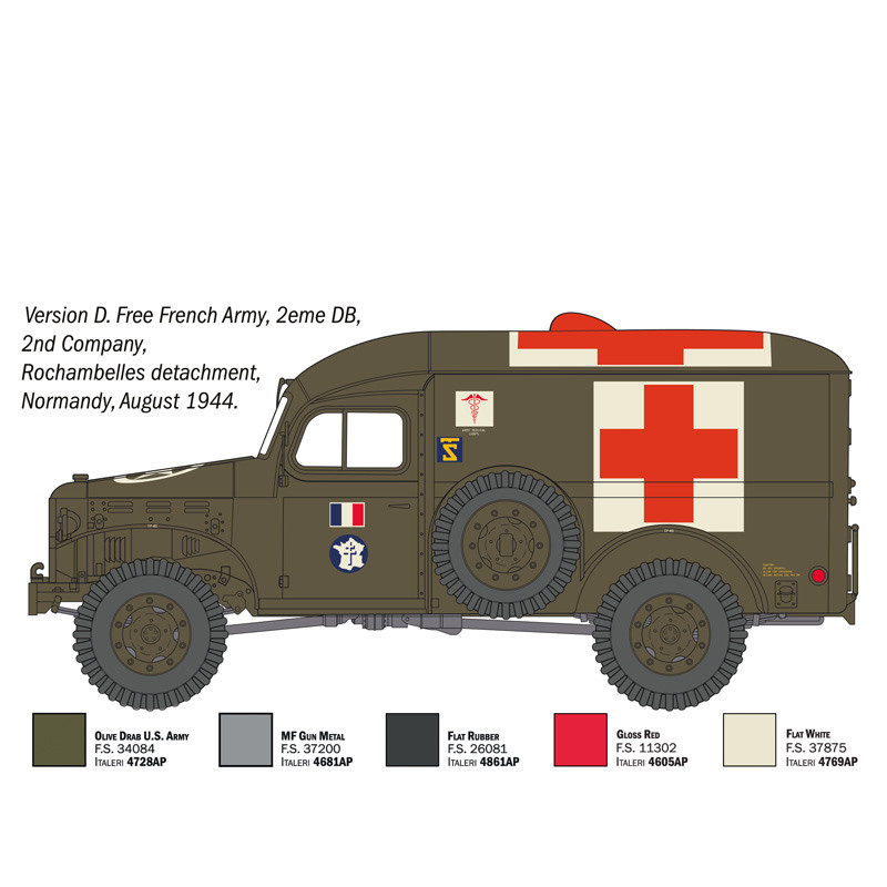 Dodge WC-54, ambulance - ITALERI 90226 - 1/35