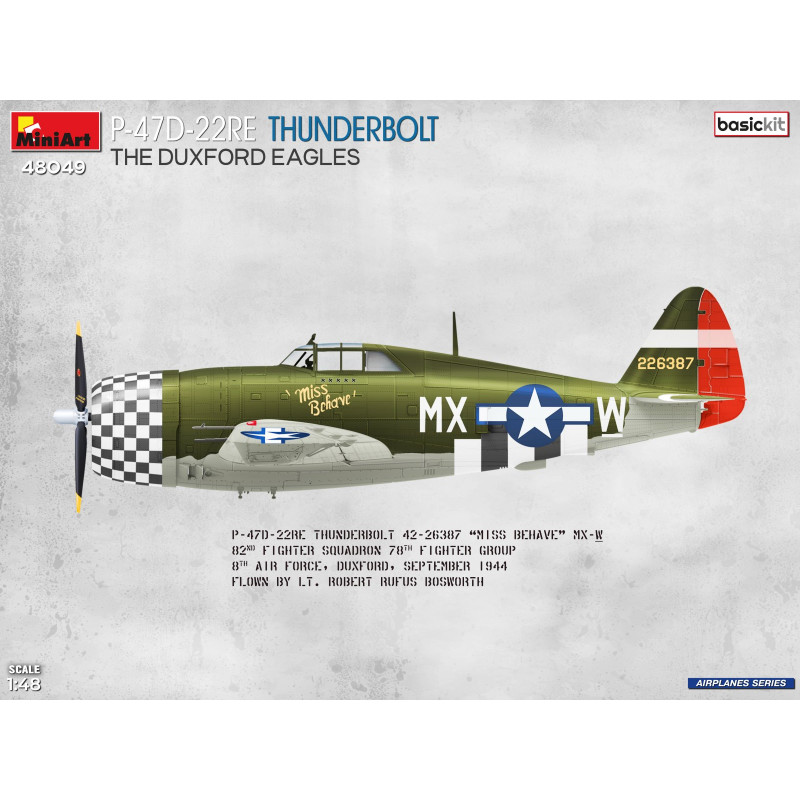 P-47D-22RE Thunderbolt, the Duxford eagles, kit basic - MiniArt 48049 - 1/48