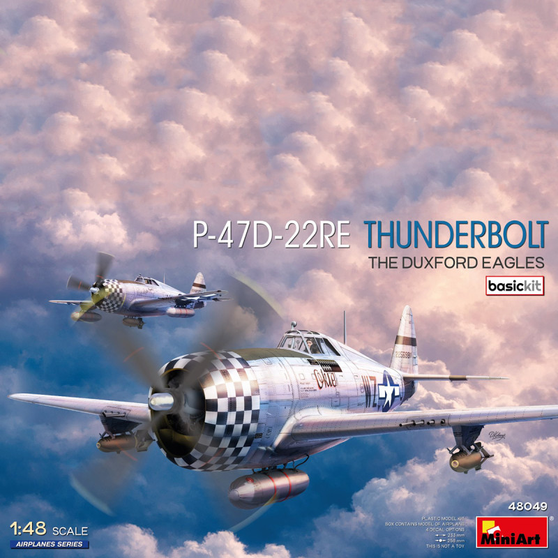 P-47D-22RE Thunderbolt, the Duxford eagles, kit basic - MiniArt 48049 - 1/48
